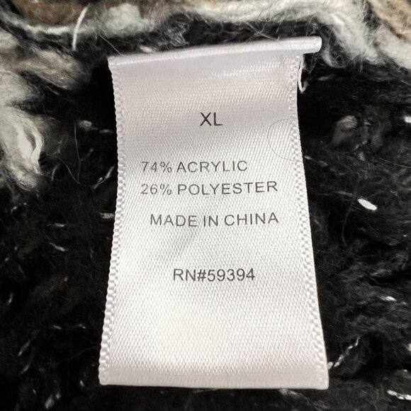 Confess Open Front Multicolor Striped Crochet Long Cardigan Womens Size XL - Picture 8 of 8